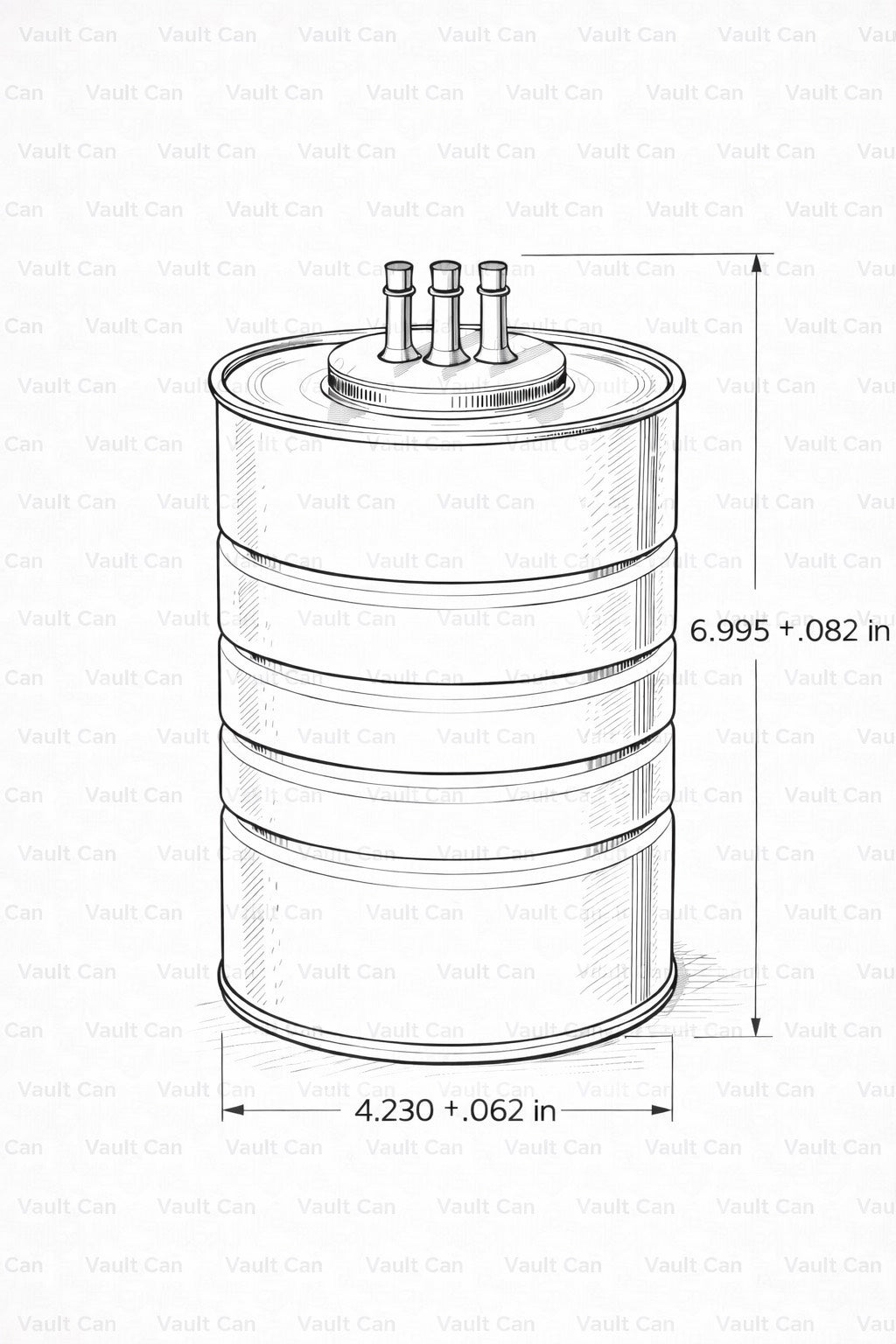 D5TE-AA Reproduction Ford F150 F250 F350 Bronco Vacuum Canister